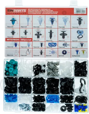 Image de Goupilles et clips spécialement pour Mitsubishi, set de 300 pièces