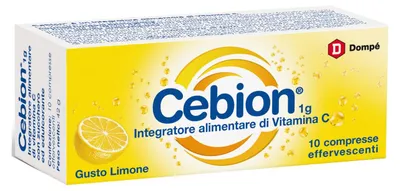 Obrázok produktu pre CEBION, vitamín C v tabletkách na rozpustenie vo vode, príchuť citrónová, 10 tabliet