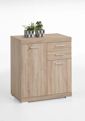 Produktbild von Kommode >BRISTOL 2 XL< in Eiche Nachbildung - 80x89,9x49,9cm (BxHxT)
