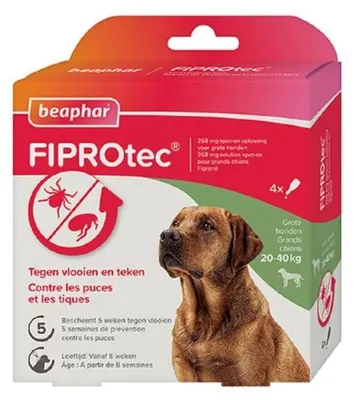 Productafbeelding van Beaphar Fiprotec voor honden: bescherming tegen teken en vlooien