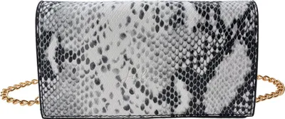Immagine prodotto di Clayre & Eef borsa da donna 18x10x5 cm / Ø 13 cm in Similcuoio di serpente color argento