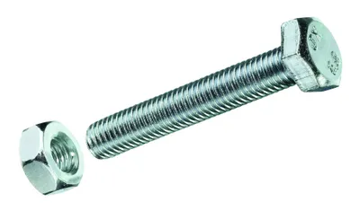 Produktbild von HSI Sechskantschrauben mit Muttern verzinkt M 6x 16 mm SB 50