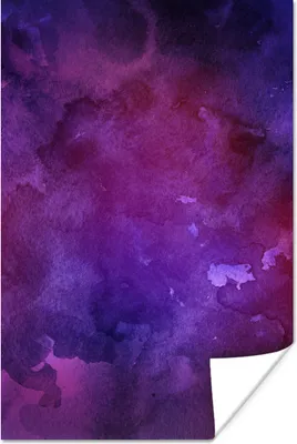 Produktbild von MuchoWow® Poster Aquarell - Abstrakt - Lila 80x120 cm - Papierdruck