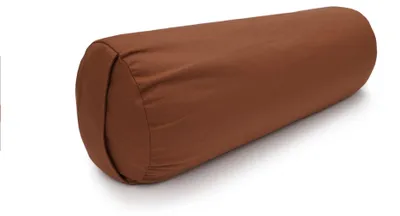 Produktbild von yogabox Yoga und Pilates Bolster / Yogarolle D - regional hergestellt - kastanie 65 x 22 x 22 cm Buchweizenschalen