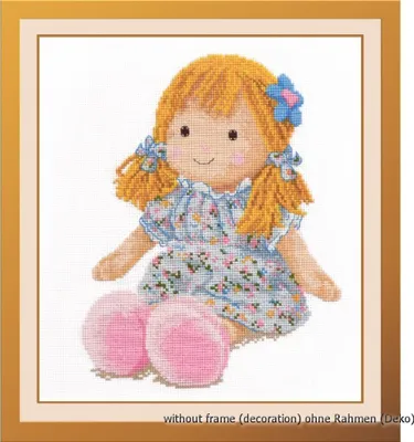 Image de Ensemble de points de croix au four "Doll Mascha", modèle de comptage, 25x19cm