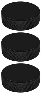 Immagine prodotto di Dischi da hockey su ghiaccio - Gomma - Set da 3 - Blu - Accessori sportivi - Ideali per giocatori di hockey - Unisex, per adulti