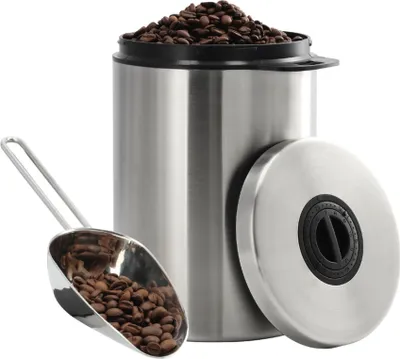 Produktbild von Xavax Kaffee-/Teedose Edelstahldose für 1 kg Kaffeebohnen, mit Schaufel