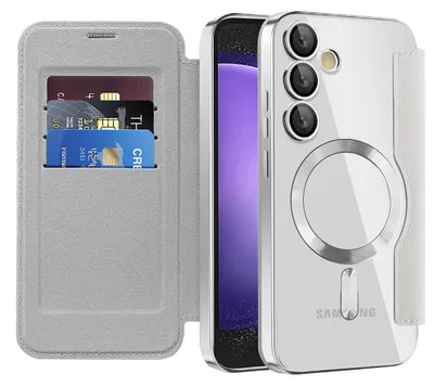 Zdjęcie produktu dla Techsuit - SmartMag Book etui na Samsung Galaxy S23 FE - szare