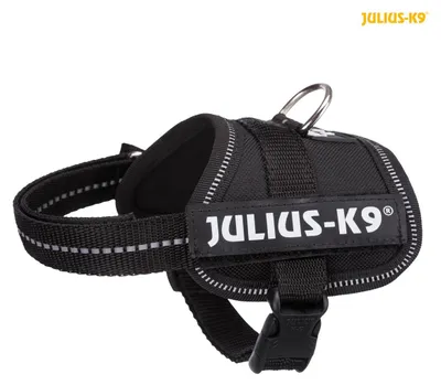 Obrázek produktu pro Trixie Julius-K9 silový postroj Barva: Černá, Určeno pro: XS-S 33-45 cm
