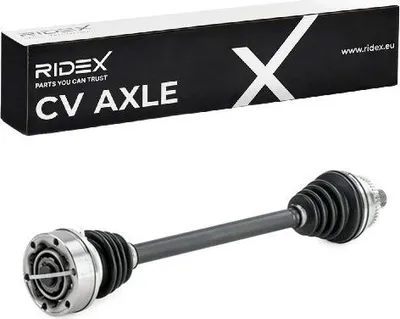 Produktbild von RIDEX 13D0395 Antriebswelle Vorne Rechts für AUDI 80 Limousine (8C2, B4) 80 (89, 89Q, 8A, B3) Cabriolet (8G7, B4) 80 Avant (8C5, B4) COUPE (89, 8B)