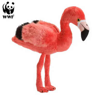 Image de Peluche Flamingo (23cm) réaliste Peluche oiseau rose rose
