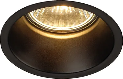 Produktbild von SLV HORN GU10 Downlight, rund, mattschwarz, max. 50W