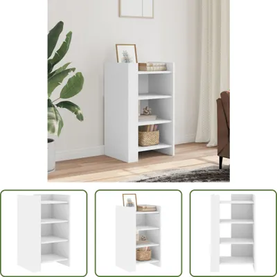 Produktbild von The Living Store Sideboard Weiß 45x35x75 cm Holzwerkstoff