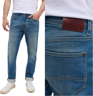 Produktbild von MUSTANG, Herren Jeanshosen, Straight fit, OREGON SLIM, W33 L32, Blau, Jeans, baggyjeans, buggy
