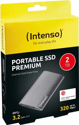 Produktbild von Intenso External SSD 2TB Premium, Farbe:Schwarz
