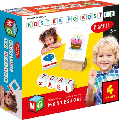 Produktbild von Zabawka Edukacyjna Pisanie 4 Kostki Montessori dla Dzieci