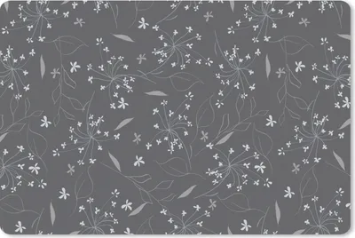 Produktbild von MuchoWow® Schreibtischunterlage Blumen - Weiß - Muster 60x40 cm - XXL Mauspad - Großes Mauspad