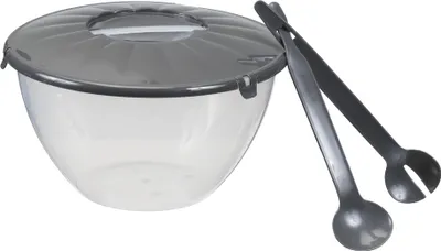 Produktbild von plast team Salatschüssel mit Salatbesteck, 7,0 Liter