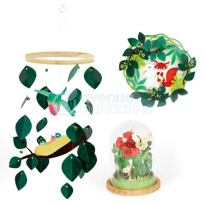 Image de Set de bricolage Objets de décoration avec des motifs naturels, à partir de 8 ans, matériel et instructions inclus
