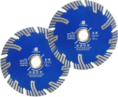 Immagine prodotto di Lama da taglio diamantata Turbo da 4 1/2" per granito, calcestruzzo e Vetroceramica