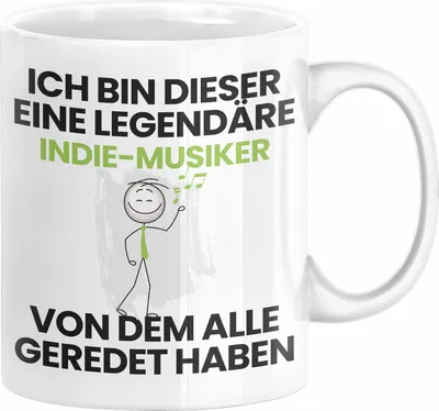 Produktbild von Indie-Musiker Geschenk Tasse Lustige Geschenkidee Geburtstag für Indie-Musiker Ich Bin Dieser Legendäre Indie-Musiker Von Dem Alle Geredet Haben Kaffee-Becher (Weiß)