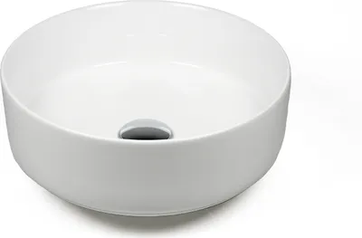 Produktbild von Waschbecken Waschtischaufsatz Keramik Rund Ø 36 cm Waschbecken Komplettset