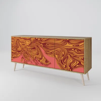 Immagine prodotto di Spacerebels cassettiera a 3 ante - credenza cassettiera - credenza alta - mobile armadio - soggiorno camera da letto - 57,5×164,5×42 (HxLxP)