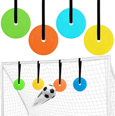 Obrázok produktu pre Sada futbalových bránok, 4 kusy, priemer 15 cm, s nastaviteľnými popruhmi, určené na tréning