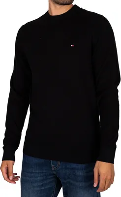 Produktbild von Tommy Hilfiger Herren Kaschmir-Strick, Schwarz XL