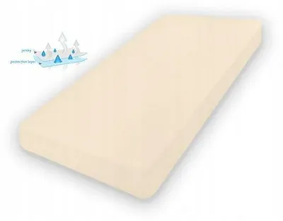 Produktbild von BabyMatex Wasserdichte Spannbettlaken Jersey 160x200 cm Beige