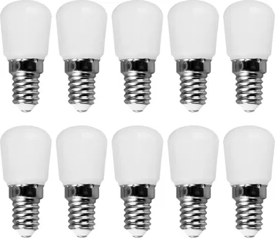 Imagen del producto de 10 X Lámpara Led T26 Tubo Refrigerador 2W = 16W E14 Mate 2700K Blanco Cálido