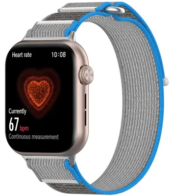 Immagine prodotto di Per Honor Watch 5 Nylon elastico fibbia velcro sostituzione cinturino blu