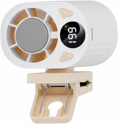 Produktbild von Handgeklampte Autoventilator mit Halbleiterkühlung - 199 Einstellungen, digitales Display, Handsfreiventilator außen, tragbar, Taschenformat