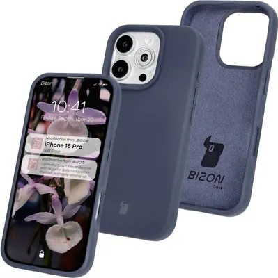 Produktbild von Bizon Soft Case für iPhone 16 Pro, Dunkelblau