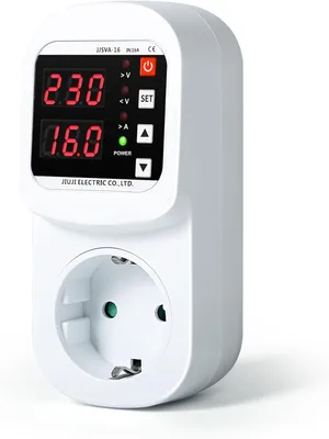 Produktbild von Überspannungsschutzsteckdose 16 A, 220 V Wechselstrom - Automatische, einstellbare Überspannungsschutzsteckdose