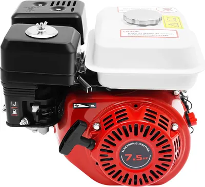 Zdjęcie produktu dla Silnik benzynowy – 4-suwowy – 212 cm³, 3600 obr./min, wał korbowy 20 mm, rozruch linkowy, zbiornik paliwa 3,0 l, chłodzony powietrzem – czerwony