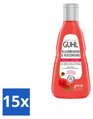 Produktbild von 15 x Guhl Farbschutz & Pflege Shampoo - 250 ml - Vorteilspackung - 15 Stücke