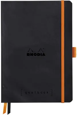 Produktbild von Rhodia 117742C, Einfarbig, Schwarz, A5, 224 Blätter, 90 g/m², Softcover