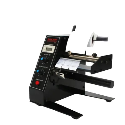 Zdjęcie produktu dla Automatyczny dyspenser etykiet, napięcie 220 V, długość etykiet od 4 do 200 mm, trwała stal nierdzewna,