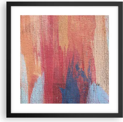 Produktbild von Gerahmtes Poster - Schwarzer Rahmen - Die Farben Farben Abstraktion - 40x40 cm - Wand Bild - Wanddeko - Wandbilder - Kunstposter - Wandposter - Bilderrahmen - Bilder - Kunstdruck - P2BAC40x40-5069