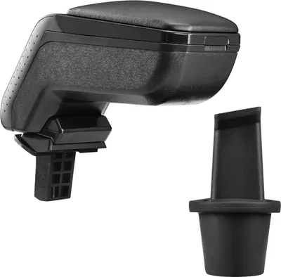 Immagine prodotto di Bracciolo centrale design bracciolo COMPLETO in pelle nera per Dacia Duster I 2010-