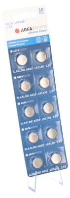 Image de AgfaPhoto Batterie Knopfzelle LR54 V10GA 1.5V Alkaline 10St.