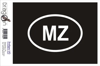 Produktbild von Aufkleber / Autoaufkleber - JDM / Die cut / Auto / OEM - Mosambik MZ - 160x110mm rot - Heckscheibe / Heckscheibenaufkleber