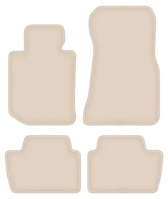 Produktbild von Velours-Fußmatten für BMW 4 G23 2021-2022 (Cabrio) – 4-tlg, Beige, passgenau – Wielganizator FORTUNA