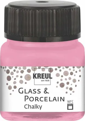 Zdjęcie produktu dla KREUL 16635 KREUL Glass and Porcelain Colour Chalky, Candy Rose