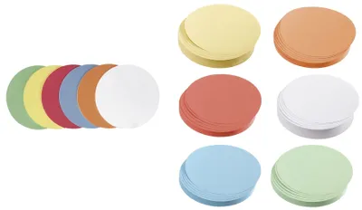 Image de Franken UMZ1099 Carte de modération - cercle petit, 95 mm, assorti, 500 pièces