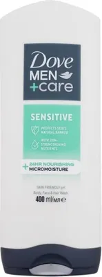 Produktbild von Dove Douchegel Men – Care Sensitive gel 3 in 1 400 ml