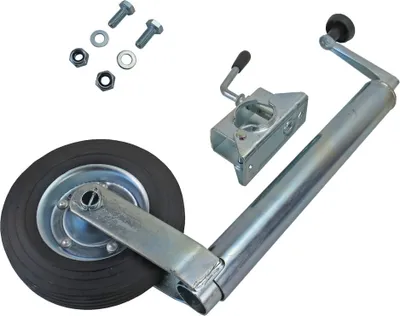 Produktbild von Pkw Anhänger Trailer Stützrad Bugrad 48mm 150kg mit Klemmhalter und Schrauben