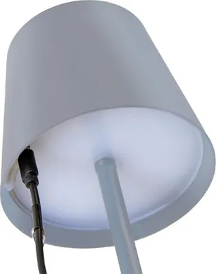 Productafbeelding van Draadloze oplaadbare led-tafellamp met touchdimmer en warm licht voor binnen en buiten - hoogte 37 cm