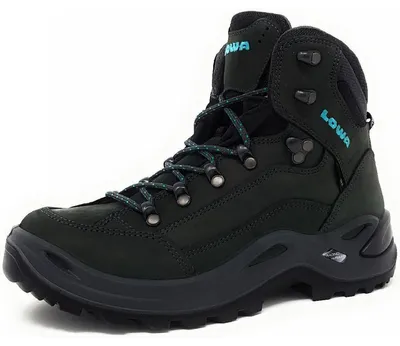 Produktbild von LOWA Renegade GTX Mid Ws, Weiblich, Erwachsener, Schwarz, Türkis, Outdoor-Stiefel, Wandern, Einfarbig